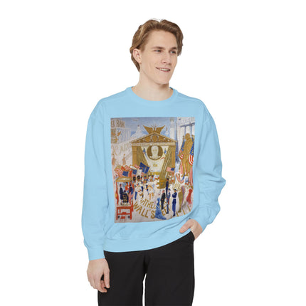 The Cathedrals of Wall Street Unisex Garment-Dyed Sweatshirt