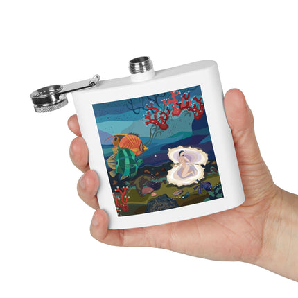 Ocean Pearl Siren Flask – Mystical Mermaid & Marine Enchantment