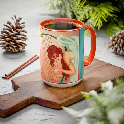 Heavenly Angel Duet Colorful Mugs (11oz, 15oz)