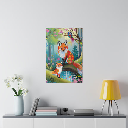 Mischievous Fox Matte Canvas, Stretched, 0.75"