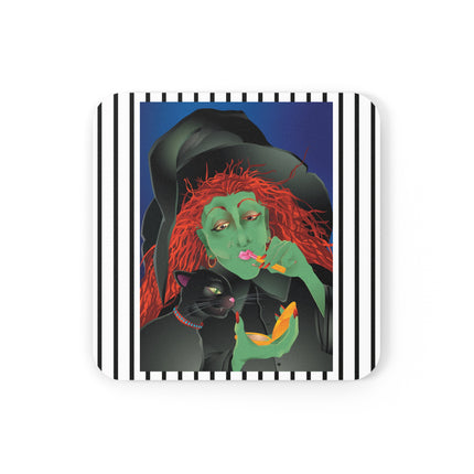 Mirror, Mirror A Witch's Touch Cork Back Coaster