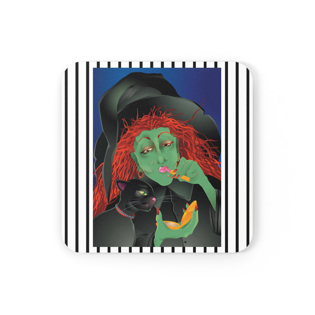 Mirror, Mirror A Witch's Touch Cork Back Coaster