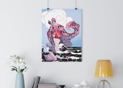Goddess of the Swirling Sea Giclée Art Print