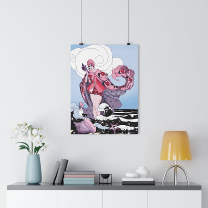 Goddess of the Swirling Sea Giclée Art Print