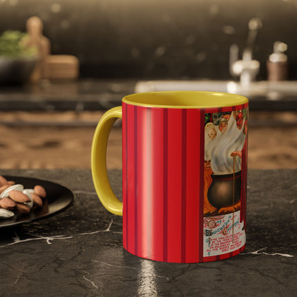 The Hallowe'en Cauldron In the Firelight's Gleam Colorful Mugs (11oz, 15oz)