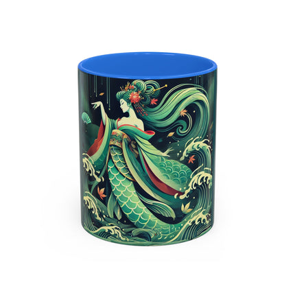 Mermaid Queen Rising from the Deep Colorful Mugs (11oz, 15oz)