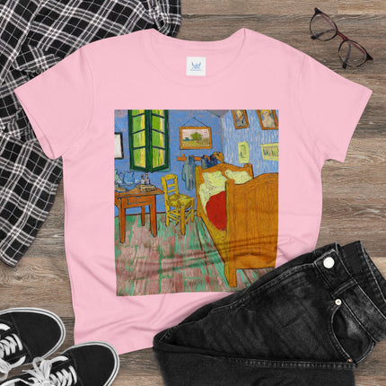 The Bedroom by Vincent van Gogh Women's Midweight Cotton Tee
