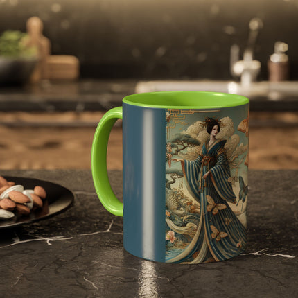 Butterfly Empress Colorful Mug – Graceful Butterflies & Timeless Elegance