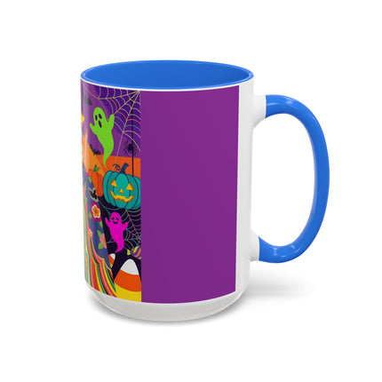 🌈👻 The Rainbow Ghost Masquerade Colorful Mug – Colorful Halloween Charm