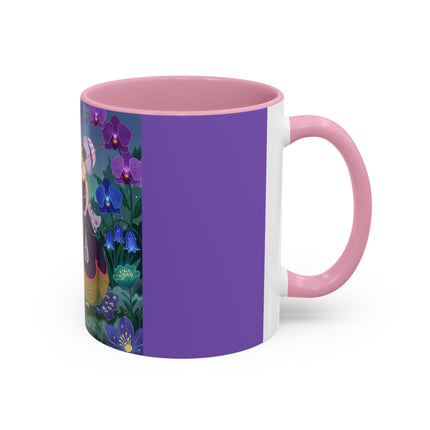 The Ladies Of The Moonlit Garden Colorful Mugs – Art Deco Floral Elegance