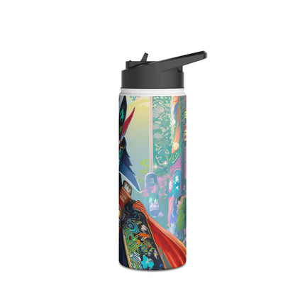 Cyberpunk Samurai Stainless Steel Water Bottle