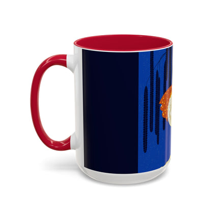 Celestial Melody Colorful Mug (11oz, 15oz) – Musical Grace, Starlit Beauty & Art Deco Elegance