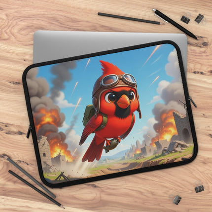 The Cardinal Dive Bomber Laptop Sleeve – Bold Flight & Fearless Adventure