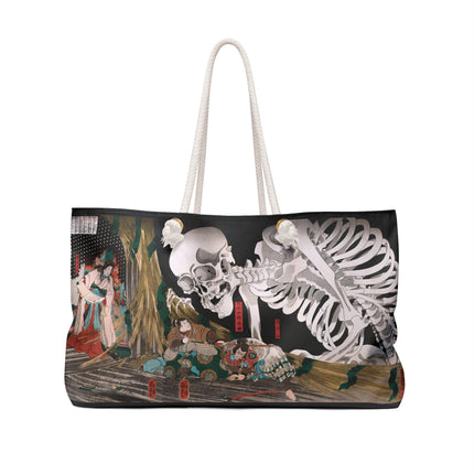 Mitsukuni Defying the Skeleton Spectre by Utagawa Kuniyoshi Weekender Bag