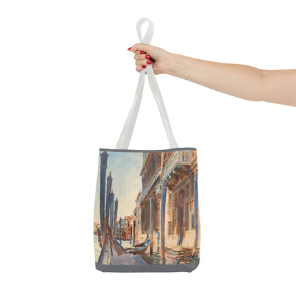 Gondola Moorings on the Grand Canal by John Singer Sargent Tote Bag (AOP)