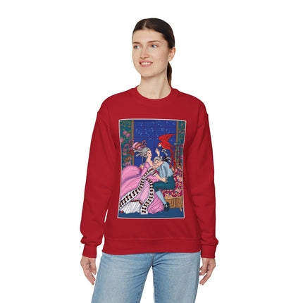 The Jealous Parrot by George Barbier Heavy Blend™ Crewneck Sweatshirt