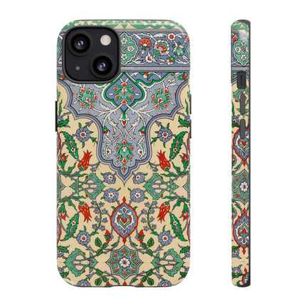 Arabic Art Pattern, Plate by Emile Prisse d’Avennes Phone Cases