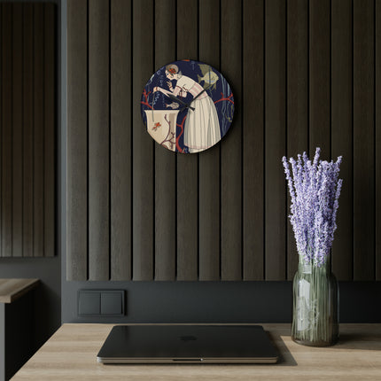 The Dazzling Little Fish by George Barbier Acrylic Wall Clock