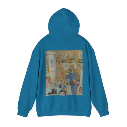 The Skeleton Painter by James Ensor Heavy Blend™ Hooded Sweatshirt