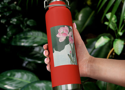 Blooming Lotus Flowers by Ohara Koson Vacuum Insulated Bottle, 22oz