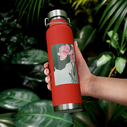 Blooming Lotus Flowers by Ohara Koson Vacuum Insulated Bottle, 22oz