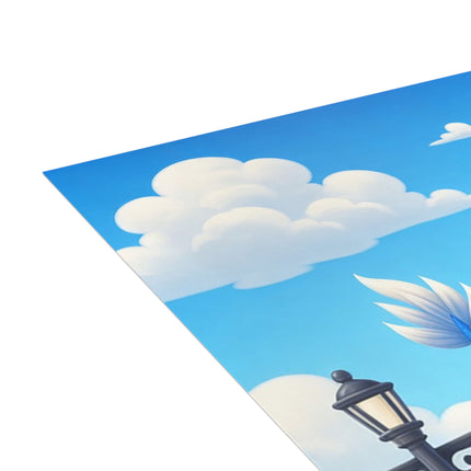 🐉🛴 The Dragon Day At The Seaside Greeting Card – Whimsical Animal Adventure