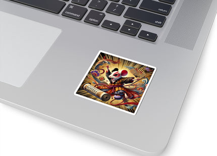 Theatrical Mouse on a Mission Kiss-Cut Stickers (4 Sizes)