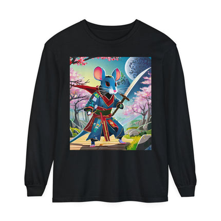 Cyber Samurai Rat Long Sleeve T-Shirt