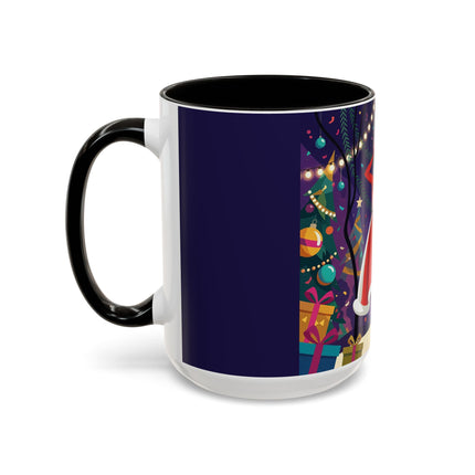 🎄❄️ The Christmas Snowball Dance Colorful Mug – Whimsical Holiday Fashion Fantasy