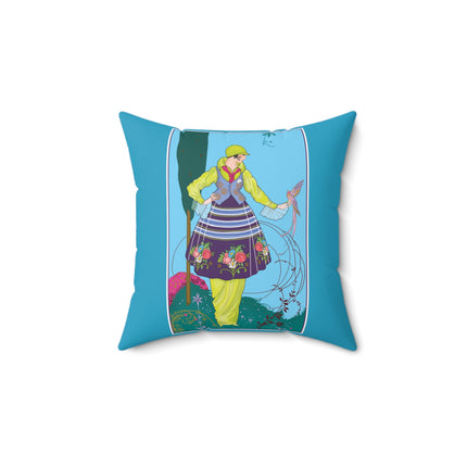 Exquisite Elegance by Umberto Brunelleschi Spun Polyester Square Pillow