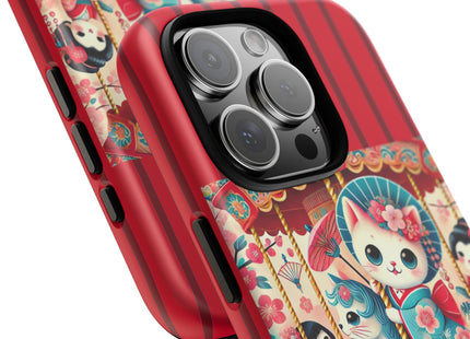 Geisha Kitten's Enchanted Carousel Phone Cases