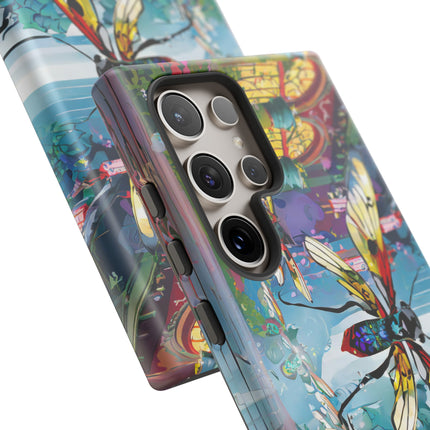 Neon Swarm Phone Cases