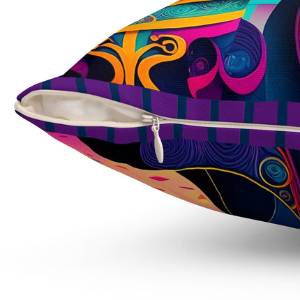 Phantoms of Elegance Spun Polyester Square Pillow