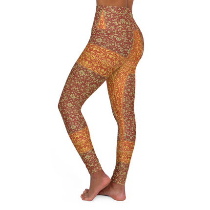 Arabesques by Émile Prisse d'Avennes High Waisted Yoga Leggings (AOP)