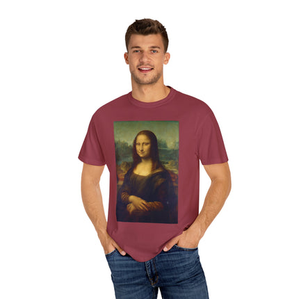 Mona Lisa by Leonardo da Vinci Unisex Garment-Dyed T-shirt