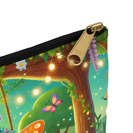 Robot Fairy Accessory Pouch – Whimsical Wonder & Blossom Magic