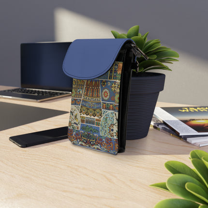 Chinois et Japonais by Auguste Racinet Small Cell Phone Wallet