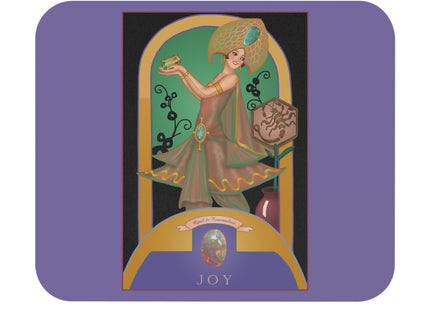 October & Opal, Tourmaline (from the Gem Series) by Sofia Chiostri Mouse Pad, Rectangle