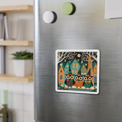 Night of the Trick-or-Treating Owlets Die-Cut Magnets (5 Sizes)