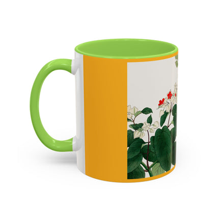 Clerodendrum & Rudbeckia Flower by Tanigami Kônan Colorful Mugs (11oz, 15oz)