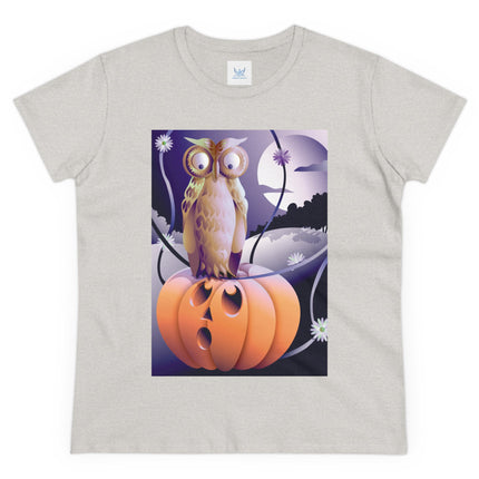 The Startled Pumpkin Women's Midweight Cotton Tee