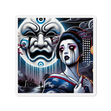 Geisha’s Black Ink Tears Die-Cut Magnets (5 Sizes)