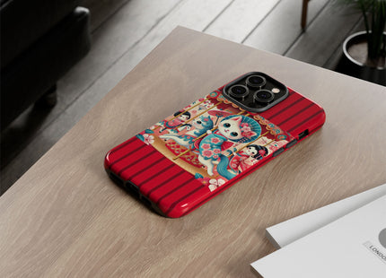 Geisha Kitten's Enchanted Carousel Phone Cases