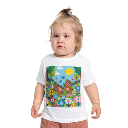 Woodland Bear Cubs at Play Baby T-Shirt – A Forest Full of Joy