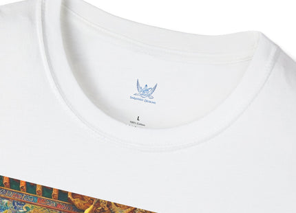 Tibetan Dragon Over Kabuki Duel Unisex Softstyle T-Shirt