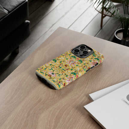 Yellow Botanical Pattern by Owen Jones Phone Cases