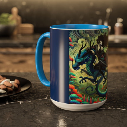 Mystic Guardian of the Sky Light Colorful Mugs (11oz, 15oz)