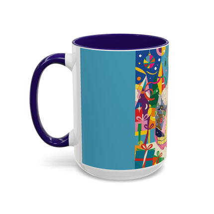 🎀✨ The Christmas Court Of Joy Colorful Mug – Art Deco Holiday Fantasy