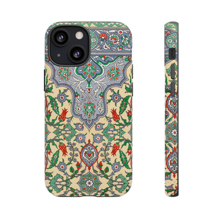 Arabic Art Pattern, Plate by Emile Prisse d’Avennes Phone Cases