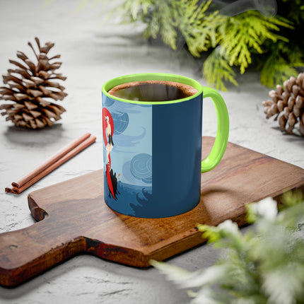 Siren of the Waves Colorful Mugs – Dramatic Sea Power & Bold Elegance